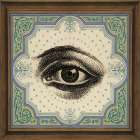 Eyes Are Watching V Art Deco Print