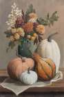 Harvest Still Life I Art Print