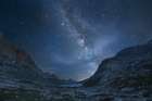 Milky Way Over Upper Titcomb Basin Art Print