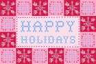 Quilted Christmas I Art Print