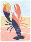 Chillin Lobster Art Print