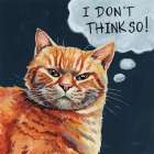 Thought Bubble Sassy Cat Art Print
