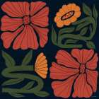 Modern Blooms I Art Print