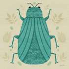 Playful Bugs II Art Print