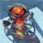 Clear Teacup Morning Light Minimalist Print