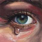 Single Tear Modern Print