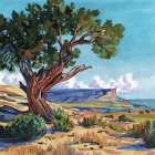 The Wind Shapes The Tree Art Print