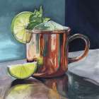 Perfect Moscow Mule Cocktail Modern Print