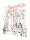Cafe Study II Art Print