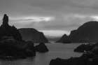 Twillingate Coast BW Art Print