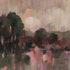 Dusk By The Lake I Art Print
