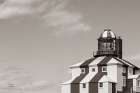 Cape Bona Vista Lighthouse I Sepia Art Print