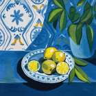 Feeling Blue Art Deco Print
