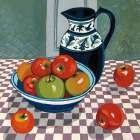 Bowl of Apples Art Deco Print
