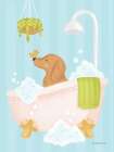 Bath Dog Art Print
