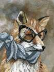 Foxy Lady Hipster Art Print