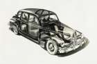 Nash Ambassador Car X Ray Art Print