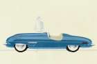 Blue Roadster Modern Print