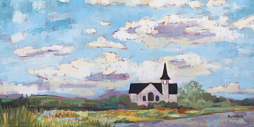 White Church Art Print