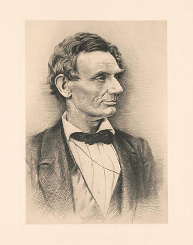 Abraham Lincoln Bust Art Print by Wild Apple Portfolio