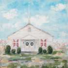 Church in a Cotton Field Art Print