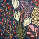 Enchanted Floral Forest Art Print