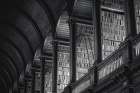 Trinity Library Design BW Art Print