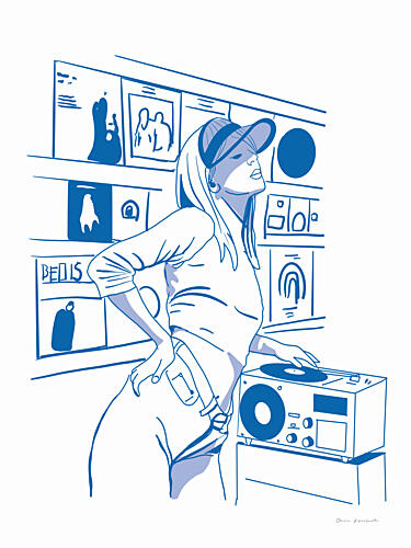 Vinyl Groove Art Print