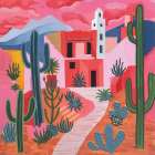 Adobe Desert Art Print