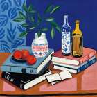 Still Life on Books Modern Print