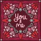 Love Sentiments You and Me Art Print