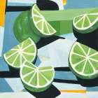 Fresh Cut Limes Art Print