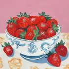 Bowl of Summer Fruit I Art Print