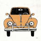 Road Trip Beetle v2 Art Print