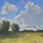 Breezy Fields Art Print