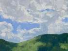 Shining on the Hills Art Print