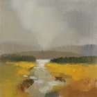 Fog and Golden Fields Art Print