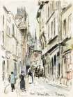 Rue Damiette Rouen Art Print