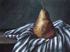 Portrait Of A Pear Art Deco Print
