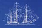 Blue Schooner II Art Print
