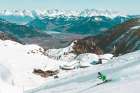 Downhill Skiing Art Print