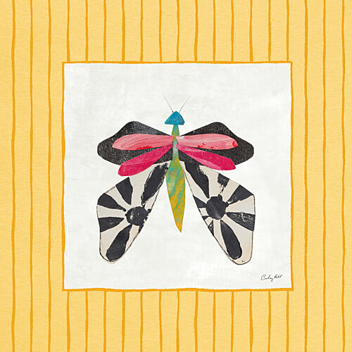 Collage Insects III V2 Art Print