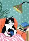 The Purrfect Chapter I Art Deco Print