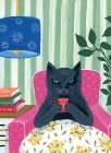 The Purrfect Chapter II Art Deco Print