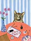 Wishful Kitten IV Art Deco Print