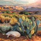 Southwest Evening v2 Art Print