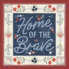 Homespun Americana III v2 Art Print