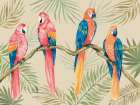Parrots in the Tropics I Art Print