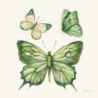 Jade Butterflies I Art Print