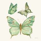 Jade Butterflies II Art Print